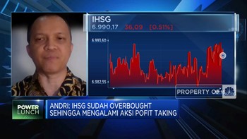 Sudah Overbought, IHSG Sesi I Longsor ke Bawah Level 7.000