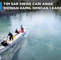 Tim SAR Swiss Cari Anak Ridwan Kamil dengan 1 Kapal di Aare