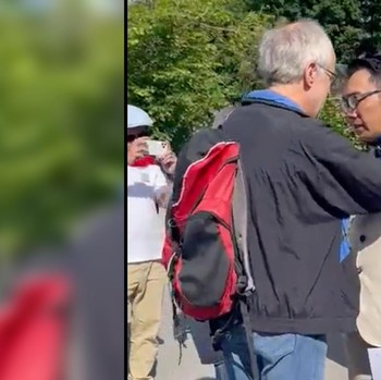 Ada Sosok Warga Bern Penolong yang Memeluk Ridwan Kamil
