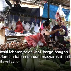 Abis Lebaran, Harga Bahan Pokok Naik Gila - gilaan