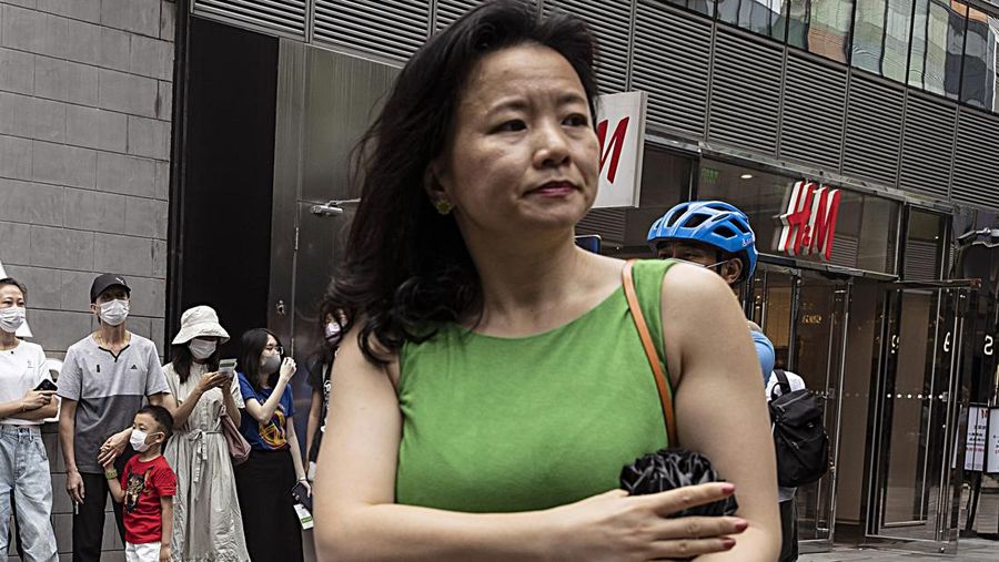 FILE - Cheng Lei, a Chinese-born Australian journalist for CGTN, the English-language channel of China Central Television, attends a public event in Beijing on Aug. 12, 2020. The Australian partner of the journalist who has been detained in China for nearly two years said Thursday, June 2, 2022, she is being denied the chance to speak with her family and consular staff, and her health is declining due to a poor prison diet.(AP Photo/Ng Han Guan, File)