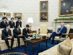 Joe Biden ke BTS: Terima Kasih Sudah Mampir ke Gedung Putih
