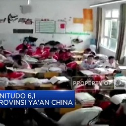 China Diguncang 2 Gempa