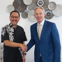 Bertemu Bos Otorita IKN, Tony Blair 'Janji' Bantu Bangun IKN