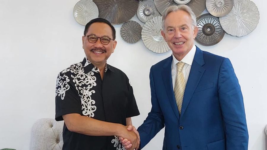 Kepala Otorita IKN Bambang Susantono bertemu Tony Blair