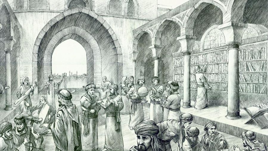 Kota Baghdad dan perkembangan ilmu pengetahuannya di masa Dinasti Abbasiyah.