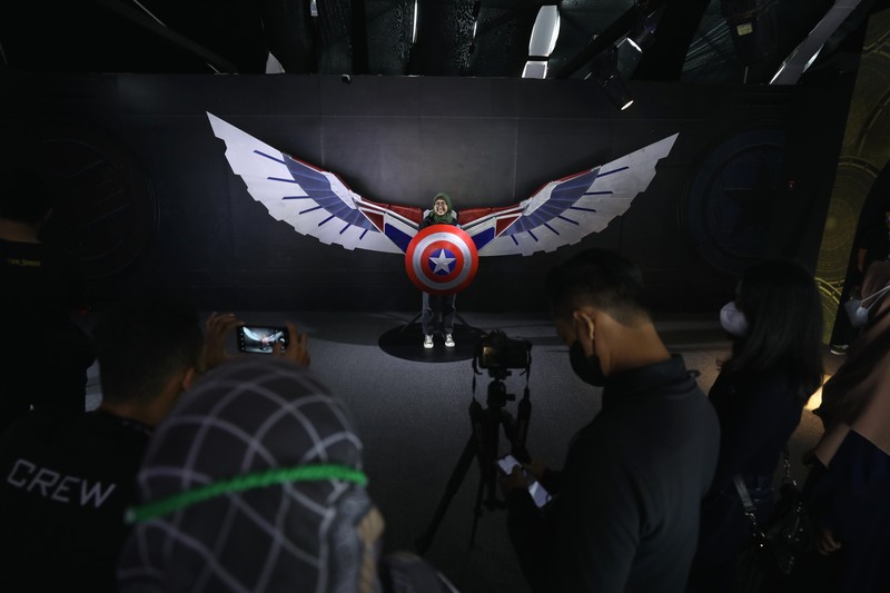 Kostum Superhero Marvel di Jakarta (CNBC Indonesia/Tri Susilo) Kostum Superhero Marvel di Jakarta (CNBC Indonesia/Tri Susilo)