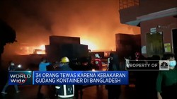 Kebakaran di Gudang Kontainer Bangladesh, 34 Orang Tewas