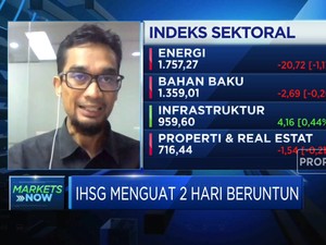 Cadev Turun Tipis, IHSG Menguat 2 Hari Beruntun