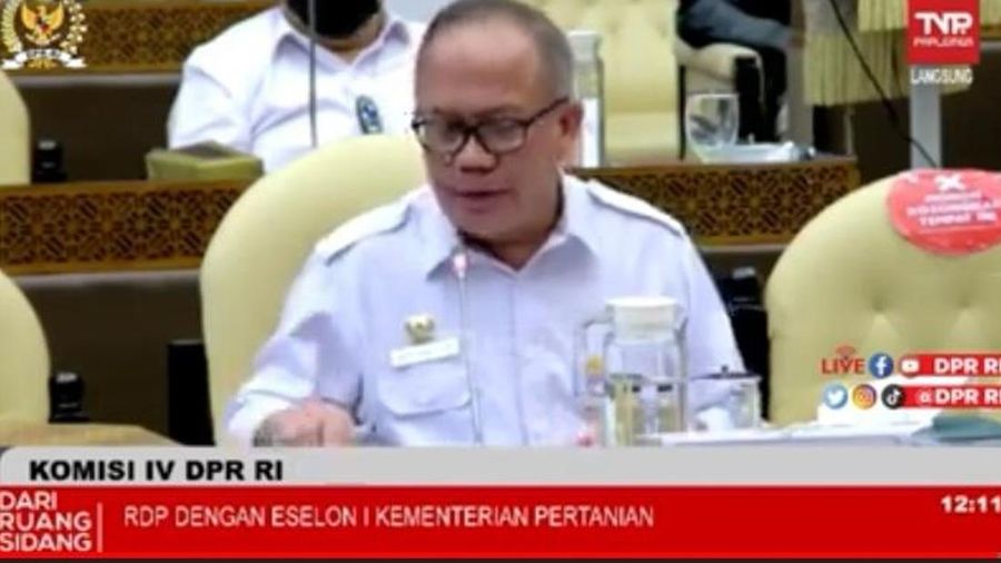 Sekjen Kementan kasdi subagyono mengatakan tidak semua daerah mau ditetapkan sebagai daerah bencana wabah PMK (Tangkapan Layar)
