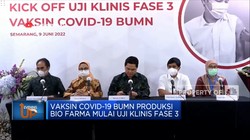 Vaksin Covid-19 Produksi Bio Farma Mulai Uji Klinis Fase 3