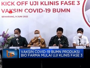 Vaksin Covid-19 Produksi Bio Farma Mulai Uji Klinis Fase 3