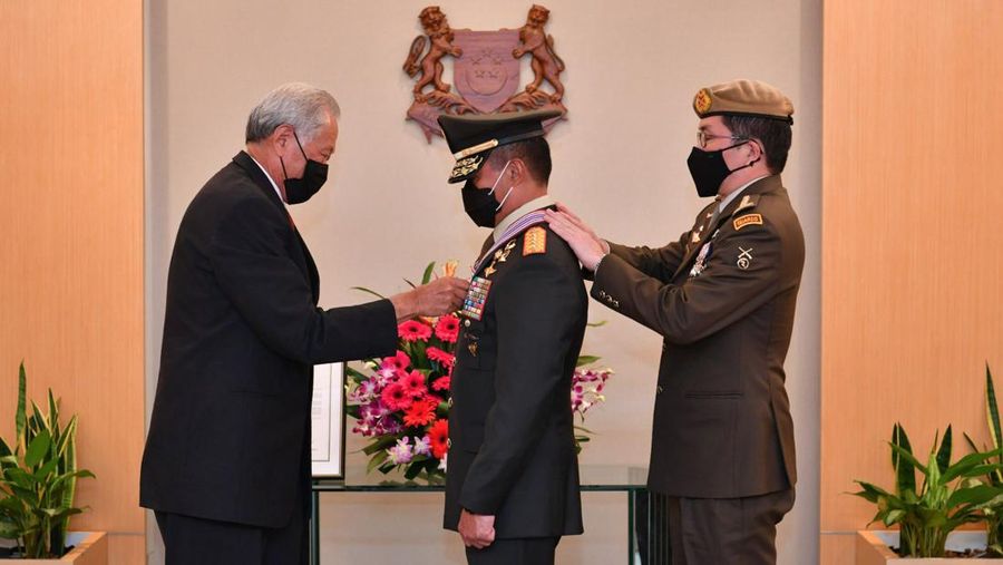 Panglima TNI Jenderal TNI Andika Perkasa di Singapura