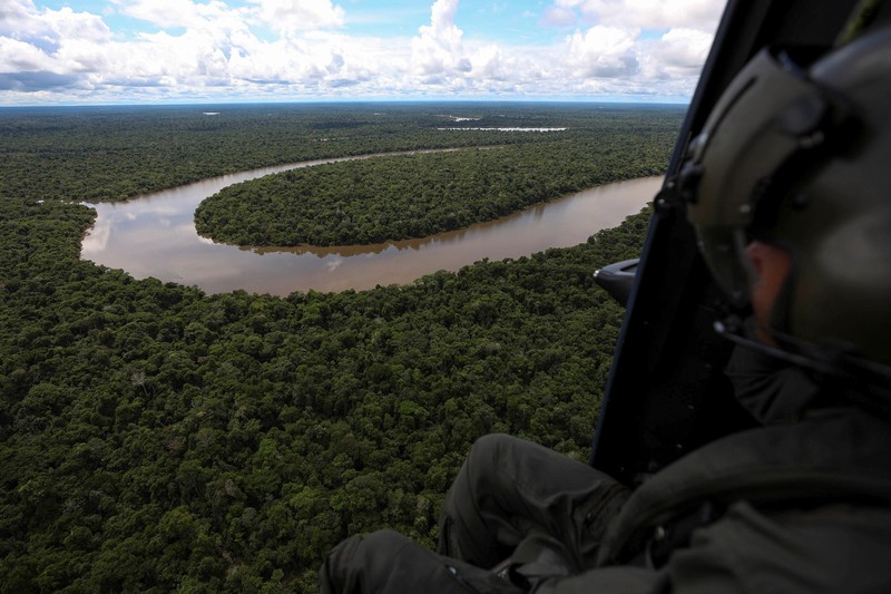Police officers and rescue team conduct a search operation for British journalist Dom Phillips and indigenous expert Bruno Pereira, who went missing while reporting in a remote and lawless part of the Amazon rainforest near the border with Peru, in Atalaia do Norte, Amazonas state, Brazil, June 10, 2022.REUTERS/Bruno Kelly