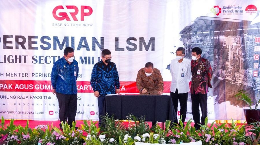 GRP Resmikan Mesin LSM Senilai Rp 1 Triliun