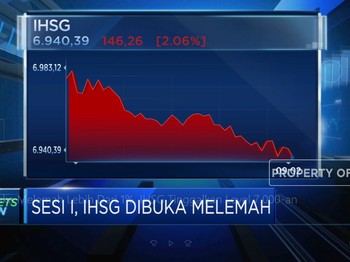 Dibuka Melemah Lebih Dari 1%, IHSG Tinggalkan Level 7.000-an