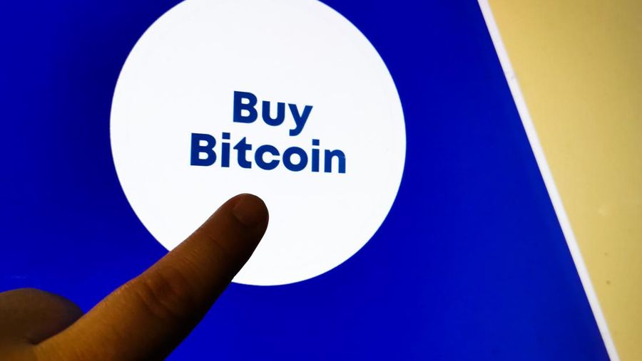 ATM Bitcoin di Krakow, Polandia, Senin (30/5/2022). (Photo by Beata Zawrzel/NurPhoto via Getty Images)
