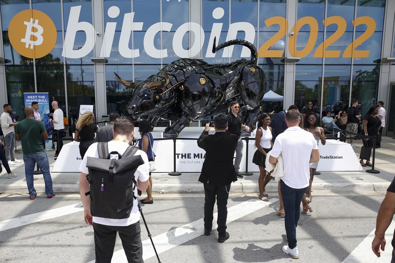 ATM Bitcoin di Krakow, Polandia, Senin (30/5/2022). (Photo by Beata Zawrzel/NurPhoto via Getty Images)