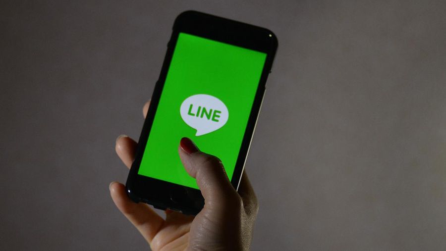 The logo  of Japanese free messaging app operator Line Corp. in Tokyo on July 7, 2016.  
Messaging app Line said it will make its stock market debut in Tokyo and New York next 15 July 2016 as it looks to build on its popularity among smartphone users in Asia.(Photo by Hitoshi Yamada/NurPhoto via Getty Images)