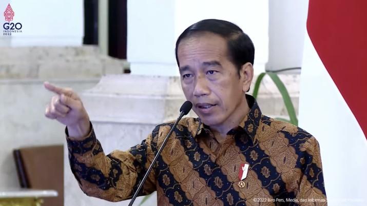 Presiden Joko Widodo dalam Pembukaan Rakornas Pengawasan Intern Pemerintah Tahun 2022, 14 Juni 2022 Presiden Joko Widodo dalam Pembukaan Rakornas Pengawasan Intern Pemerintah Tahun 2022, 14 Juni 2022. (Tangkapan layar Youtube Sekretariat Presiden)