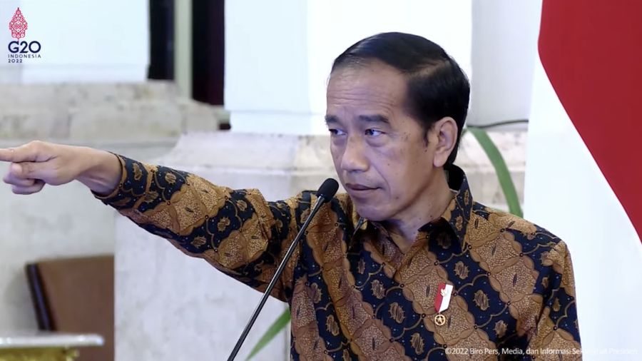 Presiden Joko Widodo dalam Pembukaan Rakornas Pengawasan Intern Pemerintah Tahun 2022, 14 Juni 2022. (Tangkapan layar Youtube Sekretariat Presiden)