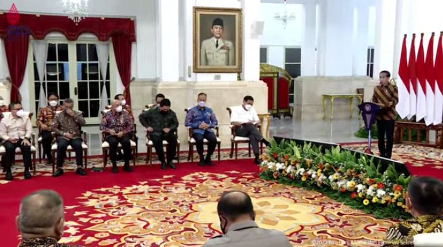 Presiden Joko Widodo dalam Pembukaan Rakornas Pengawasan Intern Pemerintah Tahun 2022, 14 Juni 2022. (Tangkapan layar Youtube Sekretariat Presiden)