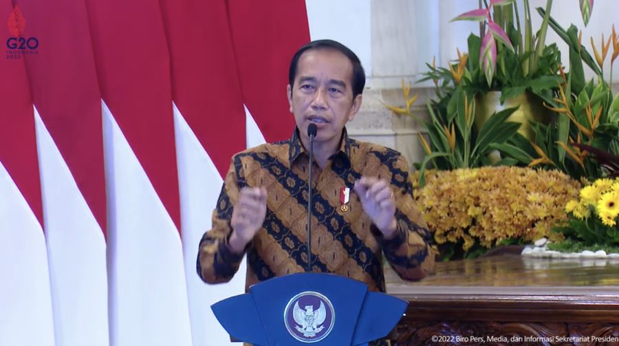 Presiden Joko Widodo dalam Pembukaan Rakornas Pengawasan Intern Pemerintah Tahun 2022, 14 Juni 2022. (Tangkapan layar Youtube Sekretariat Presiden)