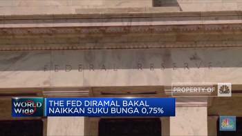 Investor Siaga! The Fed Diramal Kerek Bunga Acuan 75 Bps