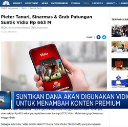 Sinarmas Hingga Pieter Tanuri Suntik Dana Rp 663 M ke Vidio
