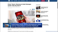 Sinarmas Hingga Pieter Tanuri Suntik Dana Rp 663 M ke Vidio