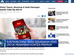 Sinarmas Hingga Pieter Tanuri Suntik Dana Rp 663 M ke Vidio