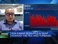 IHSG Tumbang di Tengah Kabar Reshuffle & Hawkish The Fed