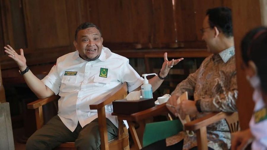 Pertemuan silaturahmi dengan Gubernur DKI Jakarta Anies Baswedan bersama dengan DPP & DPW PBB DKI Jakarta. (Tangkapan Layar Youtube @afriansyah_ferrynoor)