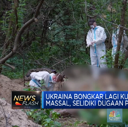 Seram! Penampakan Korban di Kuburan Massal Ukraina