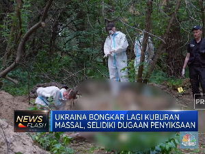 Seram! Penampakan Korban di Kuburan Massal Ukraina