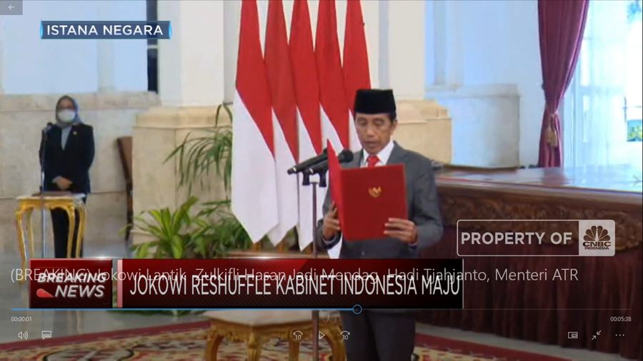 Zulkifli Hasan Jadi Mendag & Hadi Tjahjanto, Menteri ATR (CNBC Indonesia TV)