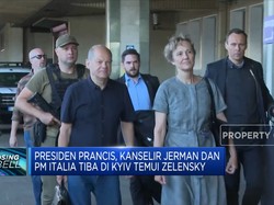 Presiden Prancis, Kanselir Jerman Dan PM Italia Tiba Di Kyiv