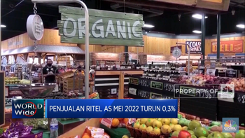 Penjualan Ritel AS Turun di Tengah Inflasi Tinggi
