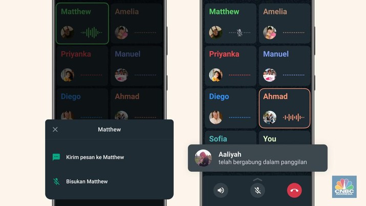 Fitur Baru Grup WhatsApp: Kirim Pesan Langsung Saat Panggilan Suara