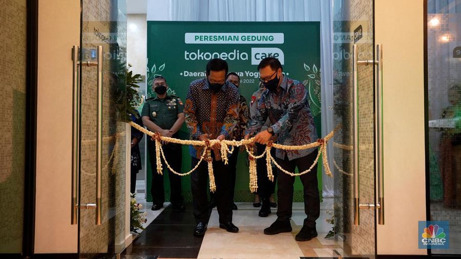 Peresmian Tokopedia Care di DIY dilakukan oleh Sri Sultan Hamengkubuwono X.