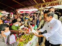 'Helikopter Uang' Jokowi Tiba di Banten, Siapa Sudah Dapat?
