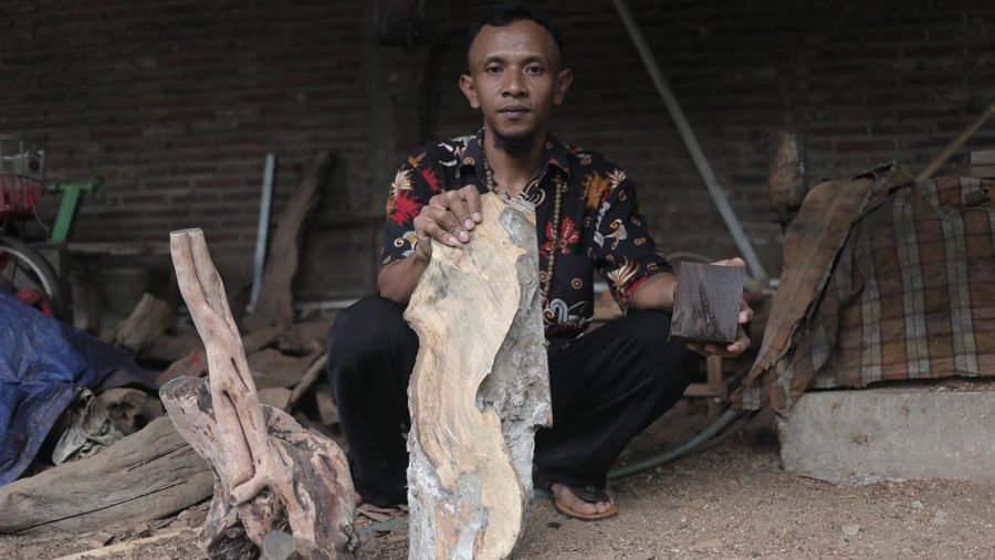 kayu setigi, dewandaru, dan kalimasada khas Karimun Jawa (CNBC Indonesia/Muhammad Sabki)