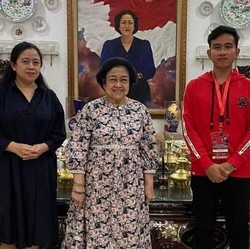 Gibran Bertamu ke Rumah Megawati, Ditemani Puan
