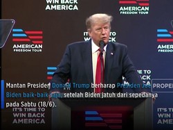 Biden Jatuh, Trump Doakan Baik-baik Saja