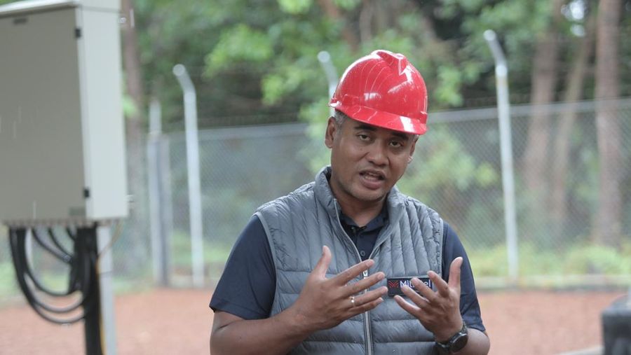 Dirut PT Dayamitra Telekomunikasi Tbk (MTEL) atau Mitratel, Theodorus Ardi Hartoko (վ/Muhamad Sabki)