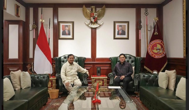 Erick Thohir & Prabowo (Dok. Kementerian BUMN) Erick Thohir & Prabowo (Dok. Kementerian BUMN)