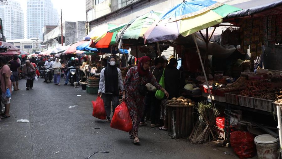 Harga Cabai Di Pasar Kebayoran Lama (CNBC Indonesia/Tri Susilo)