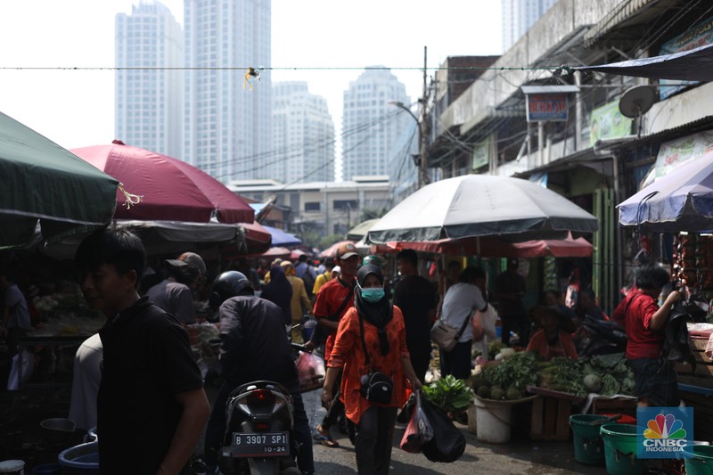 Harga Cabai Di Pasar Kebayoran Lama (CNBC Indonesia/Tri Susilo)
