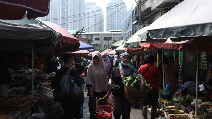 Pasar Kebayoran Lama (CNBC Indonesia/Tri Susilo)