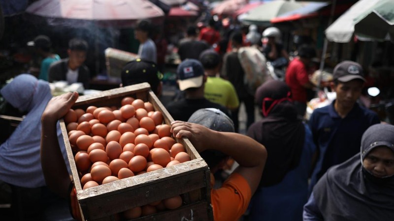 Harga Cabai Di Pasar Kebayoran Lama (CNBC Indonesia/Tri Susilo)